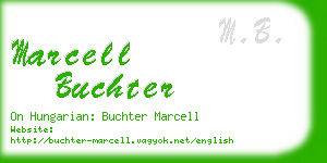 marcell buchter business card